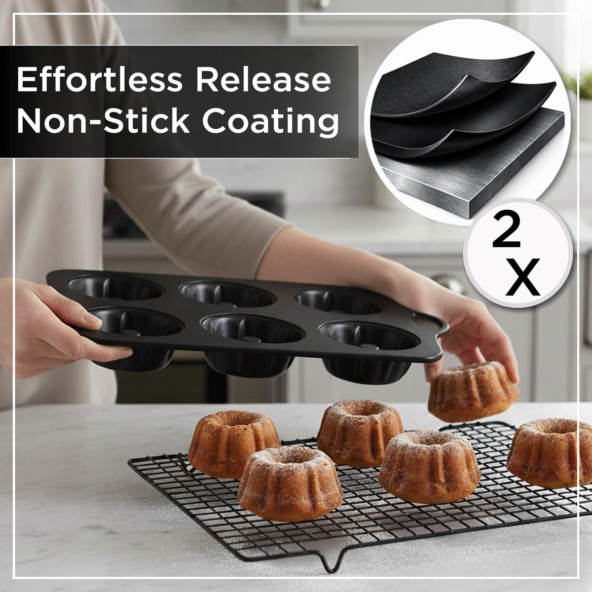 Wrenbury dishwasher-safe pan simplifies cleanup after baking