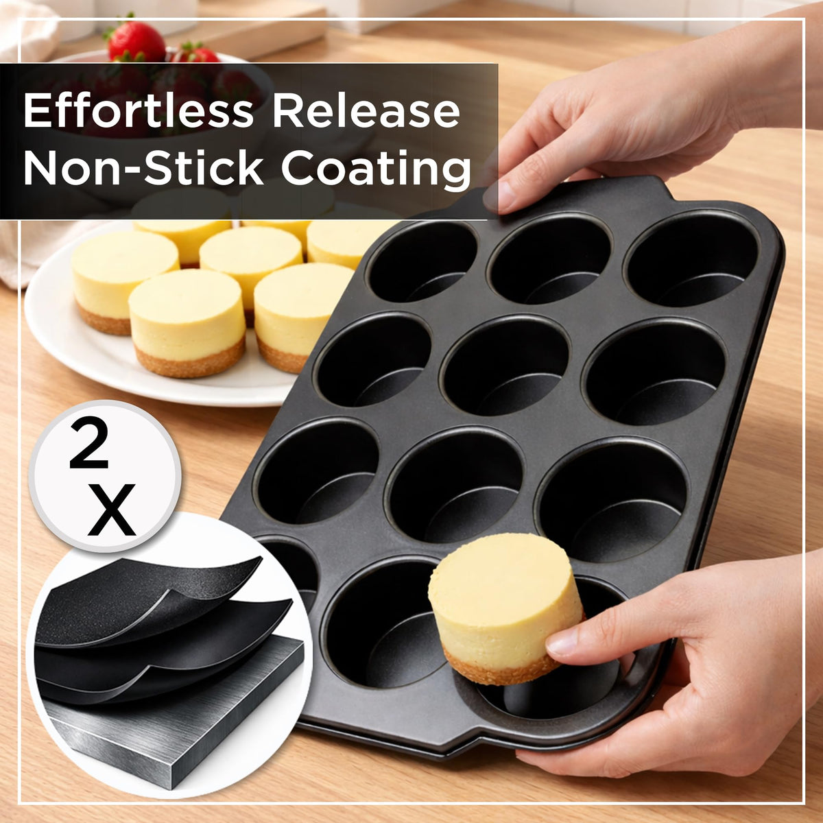 Dishwasher-safe Wrenbury Pro Mini Pan for fast cleanup after baking.