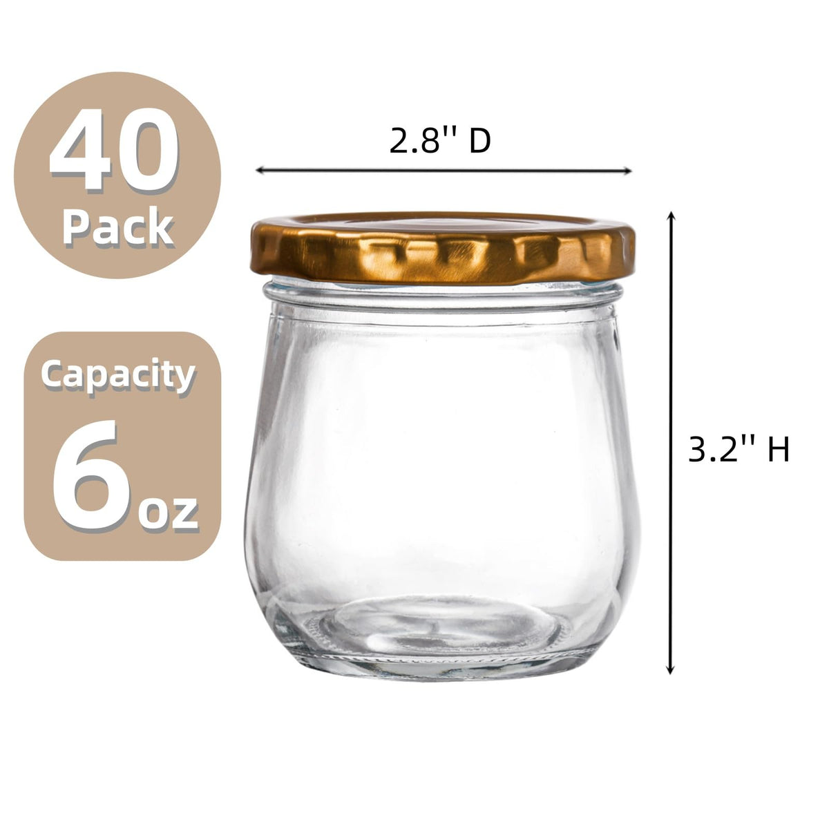 WRINGKIT transparent glass mason jars show contents clearly for quick pantry checks.