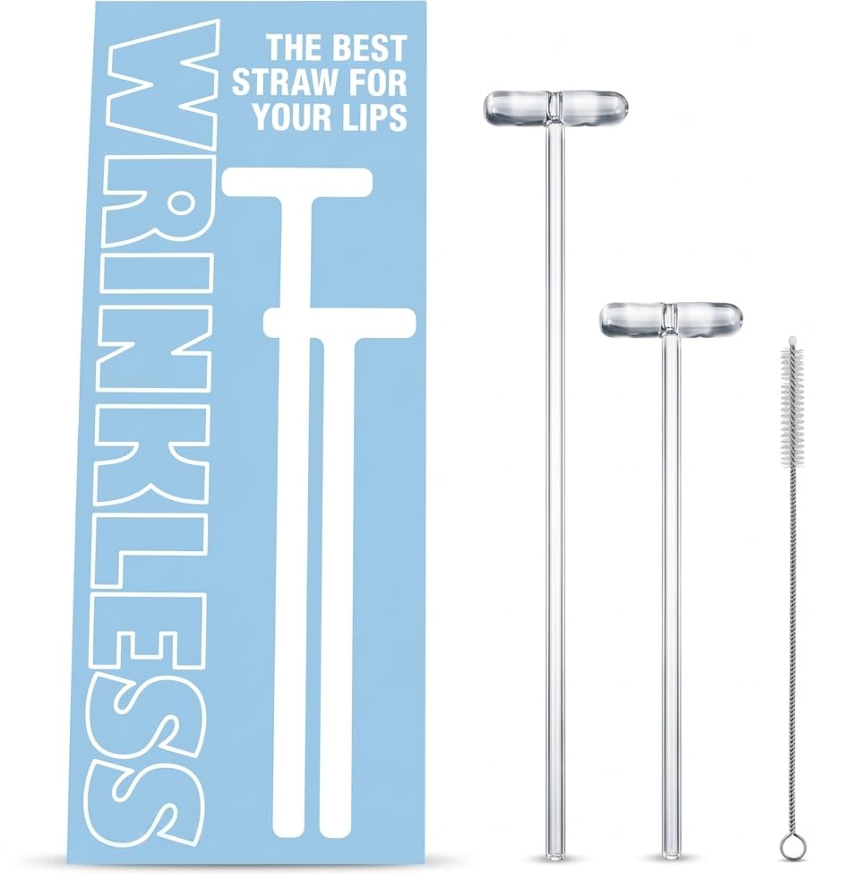 Wrinkless anti-wrinkle glass straw for 40oz tumbler enables smooth, cool sipping
