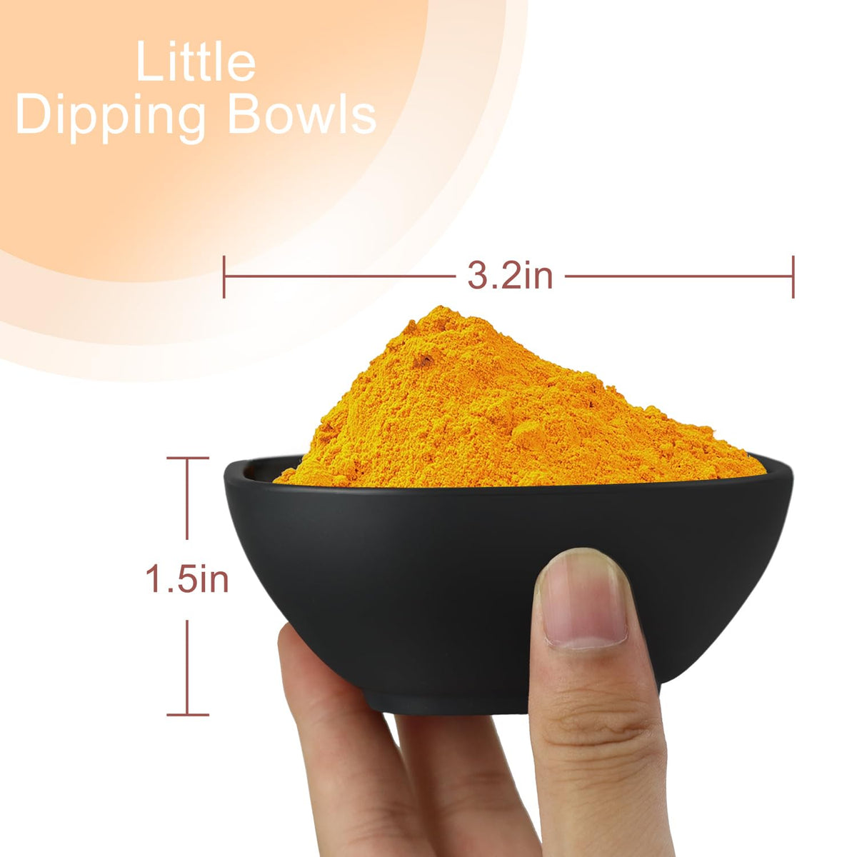 Wrova Black Series microwave-safe dipping bowls for easy reheating.