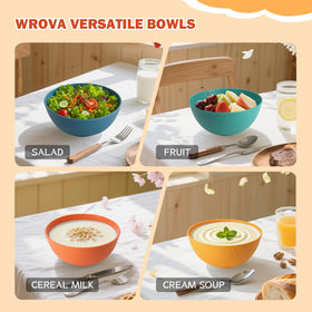 Wrova bowls interior is smooth for easy cleaning and maintenance