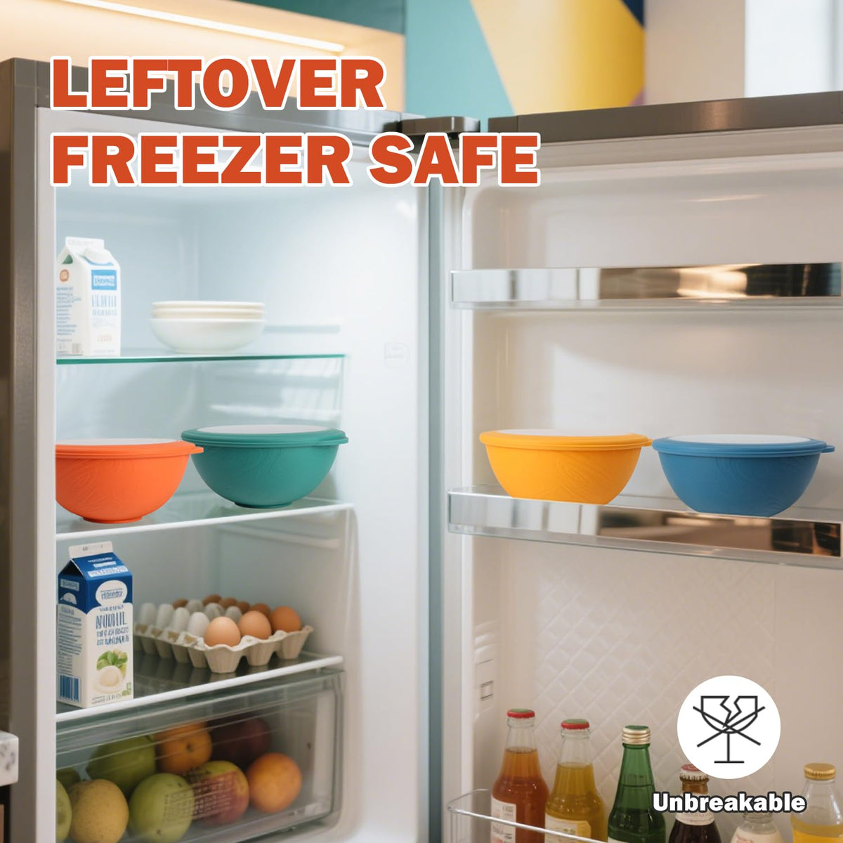 Wrova bowls with lids demonstrate secure leak-proof transport