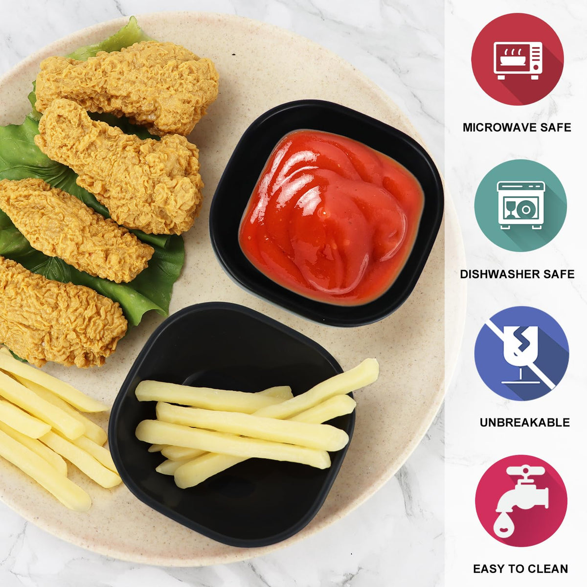 Wrova 5oz bowls are dishwasher-safe for simple cleanup.