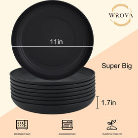 Wrova unbreakable wheat straw plate highlights lightweight, durable construction for family meals