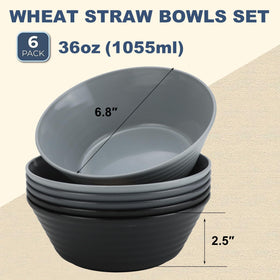 Wrova Wheat Straw Bowls stacked design highlights space-saving storage