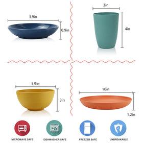 Wrova wheat straw bowls, 26oz, perfect for soups and snacks