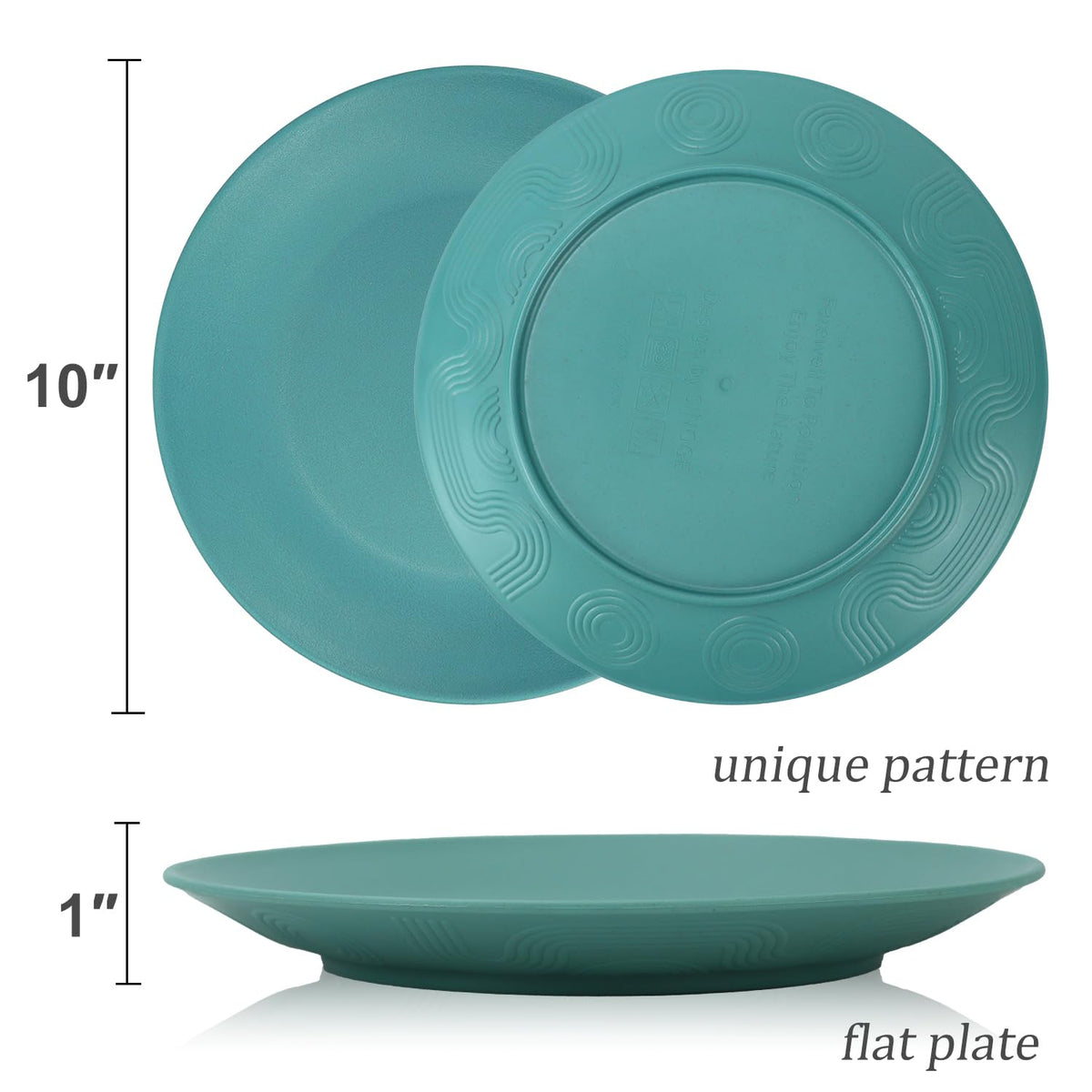 Wrova plate made from wheat straw, BPA-free and eco-friendly