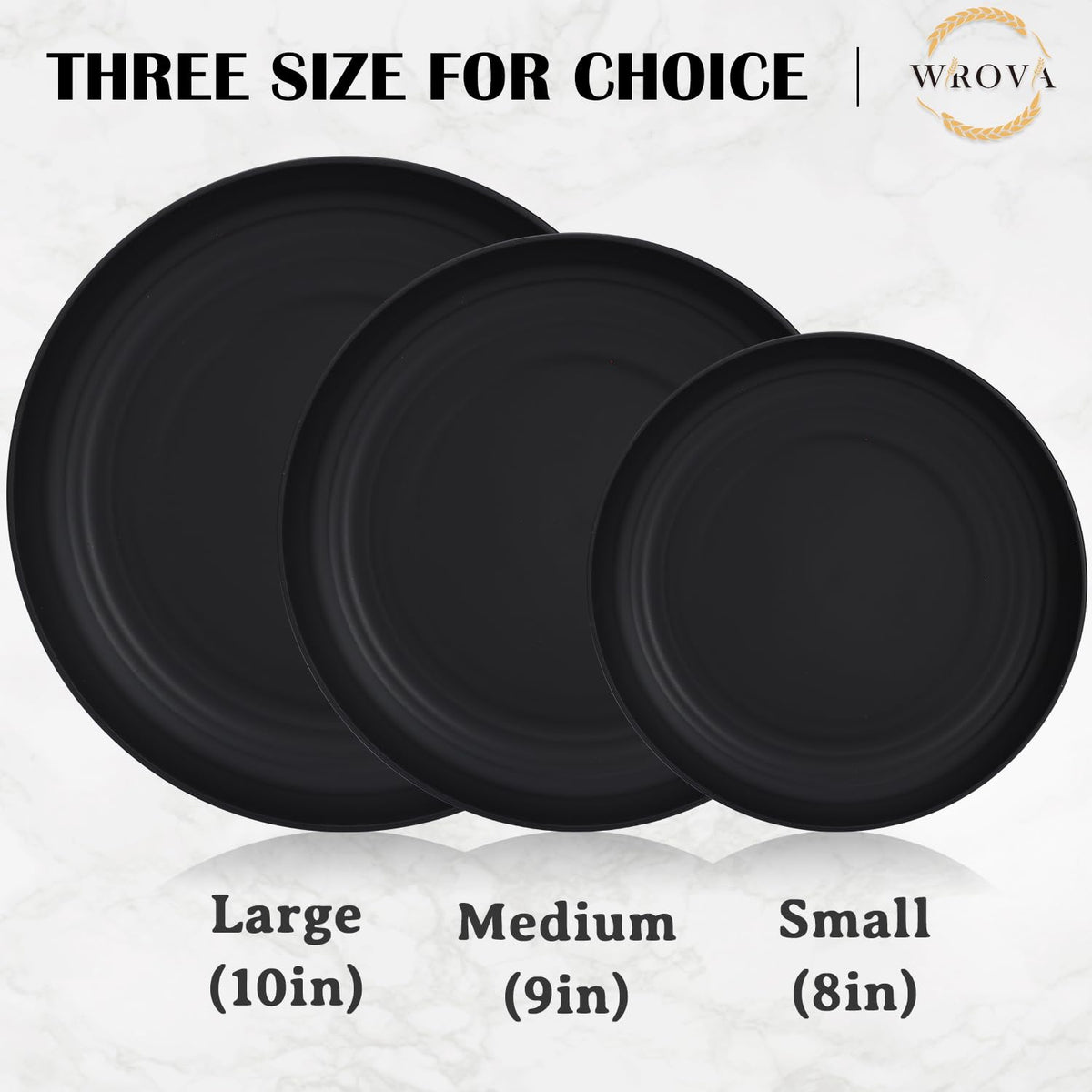 Dishwasher and microwave safe Wrova plates for busy weeknights.