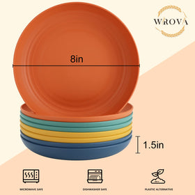 Wrova 8inch dishwasher-safe plate for easy cleanup after meals