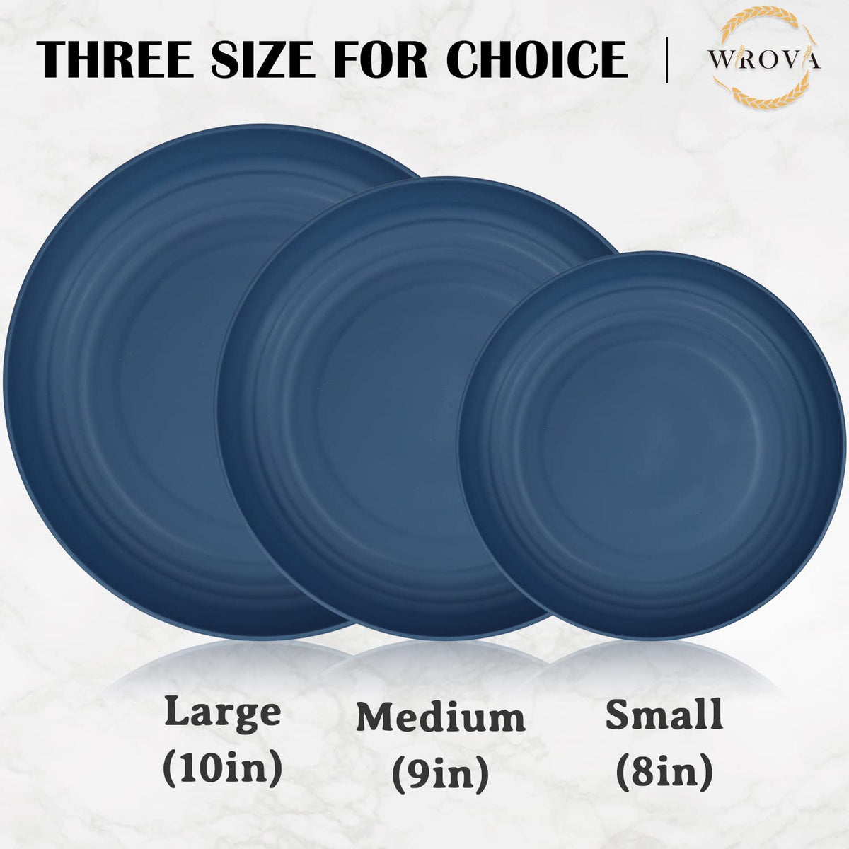 Wrova 8inch microwave-safe plate ready for reheating leftovers