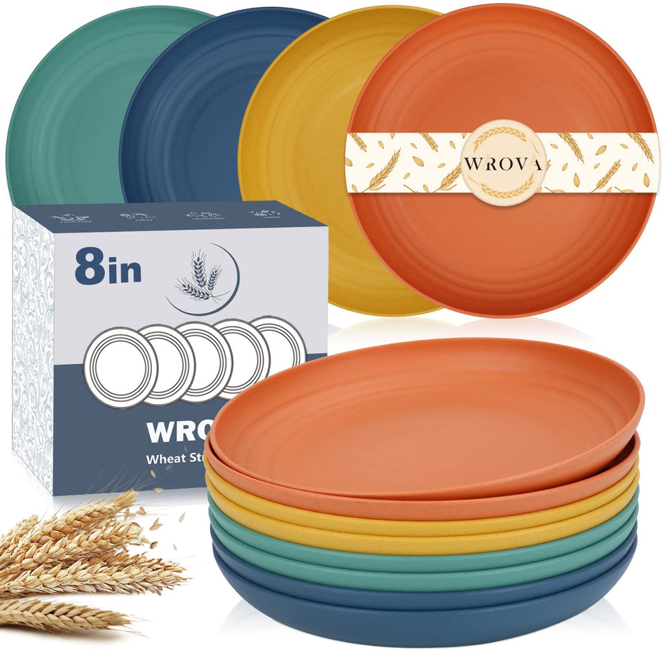 Wrova 8inch unbreakable plate for family meals