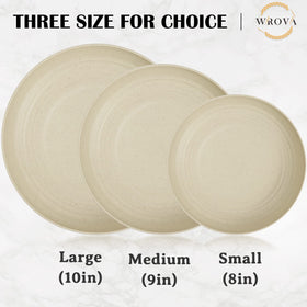 Wrova 9-inch plate microwave-safe for quick reheats