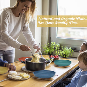 Wrova BPA-free plates highlighting eco friendly material.