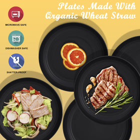 Wrova Wheat Straw Plates lightweight design ideal for camping and outdoor dining