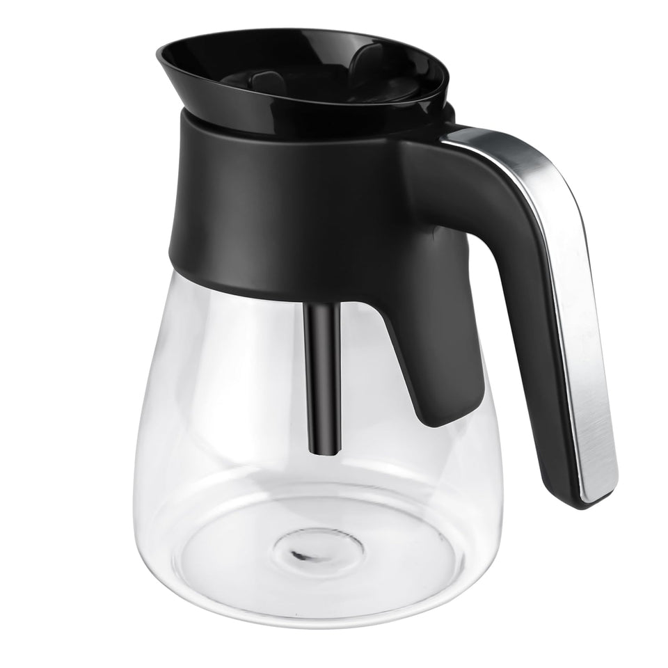 WSEYU 50 oz glass carafe with brew-through lid for even extraction.