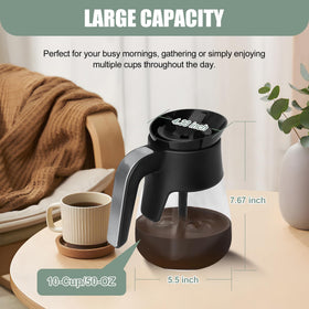 WSEYU BPA-free dishwasher-safe carafe for easy cleaning.
