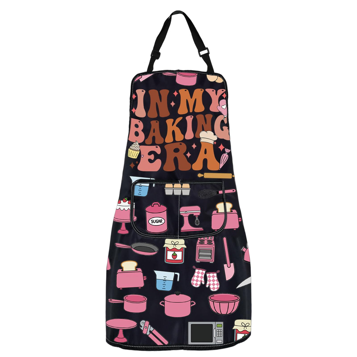 WSNANG Baking Era Apron with full front coverage protects clothes during cooking