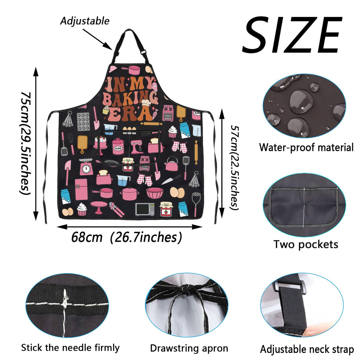 WSNANG Outdoor kitchen and grill use apron for versatile cooking