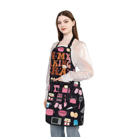 WSNANG Waterproof polyester apron keeps clothes dry during tasks