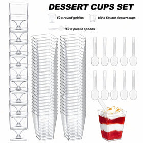 wtarabur 3-inch square cups for precise portions