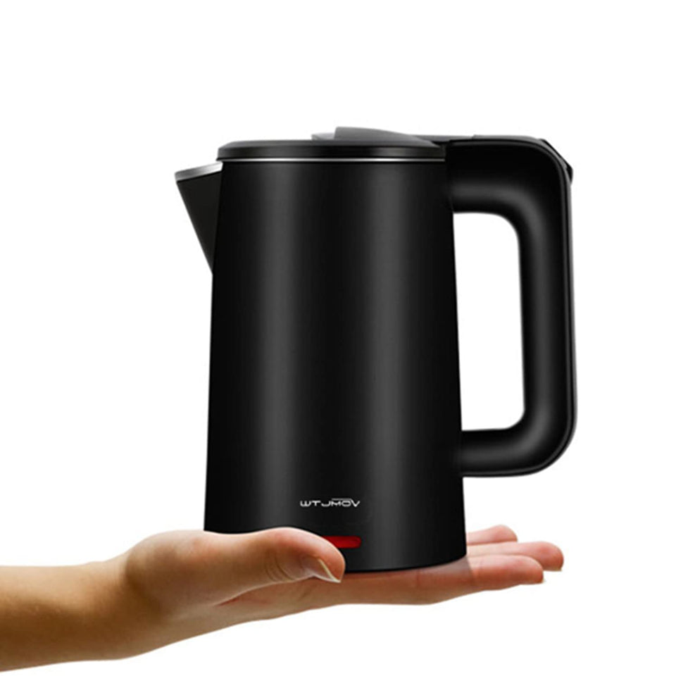 WTJMOV 0.8L kettle interior shows food-grade stainless steel for clean-tasting drinks.