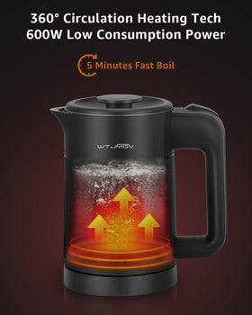 WTJMOV auto shut-off and boil-dry protection promote safe heating sessions.
