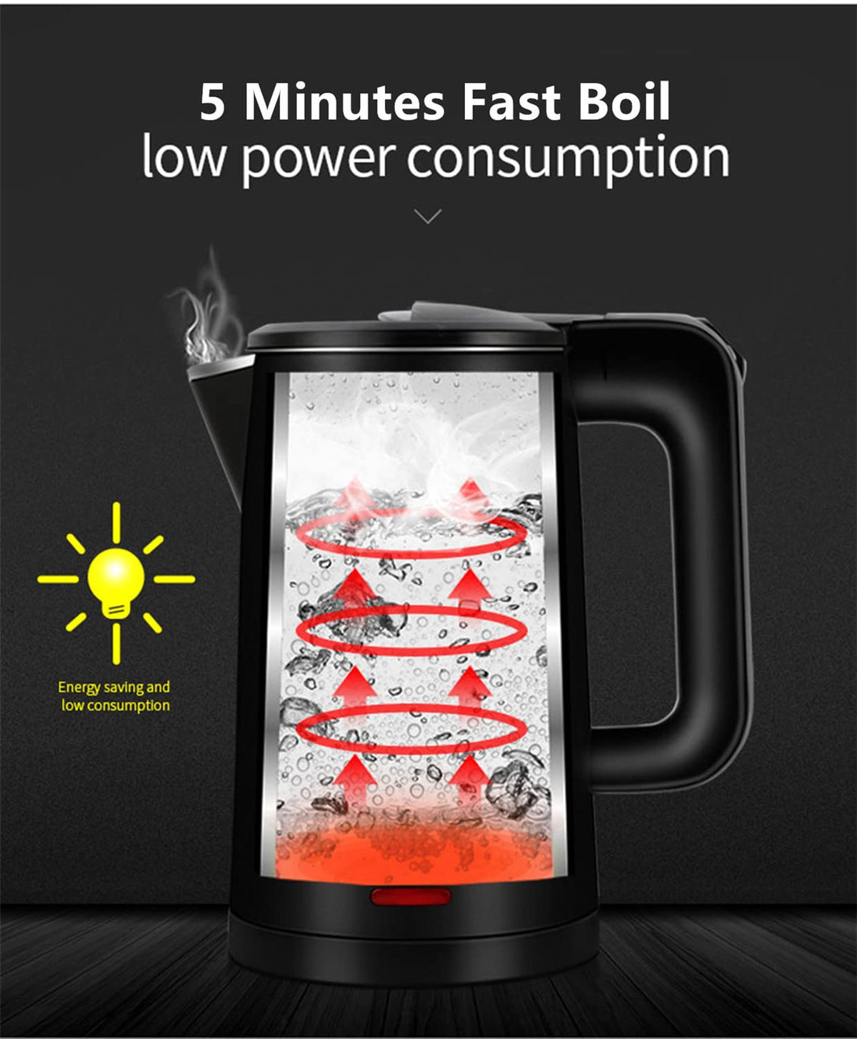 WTJMOV compact kettle fits small kitchens and dorm spaces.