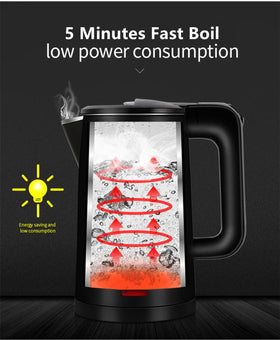 WTJMOV compact kettle fits small kitchens and dorm spaces.