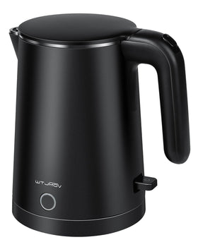 WTJMOV 1L electric kettle front view for rapid tea and coffee prep