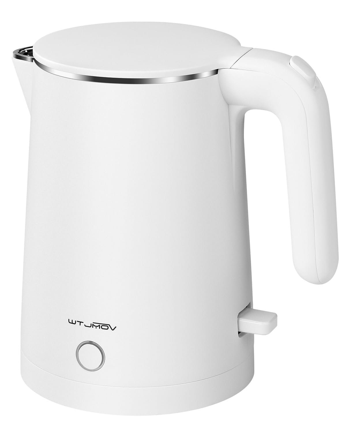 WTJMOV electric kettle on counter with 1L capacity for quick tea