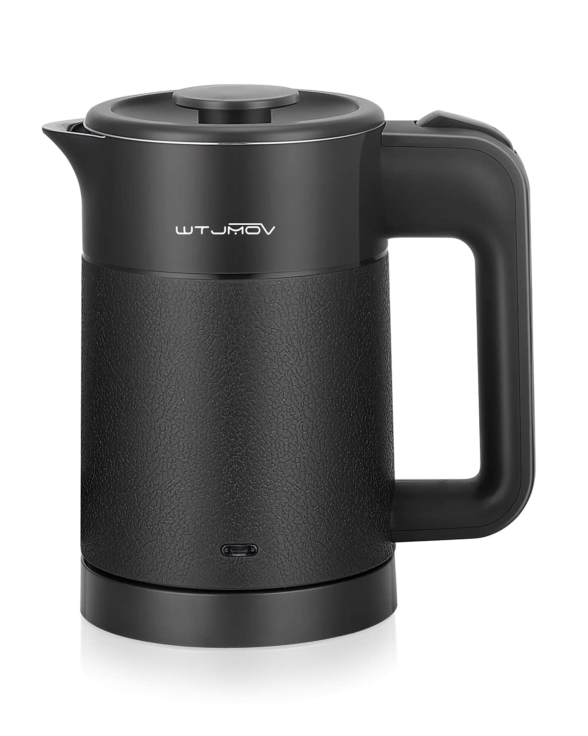 WTJMOV small electric kettle shows a compact travel-friendly design for everyday use.