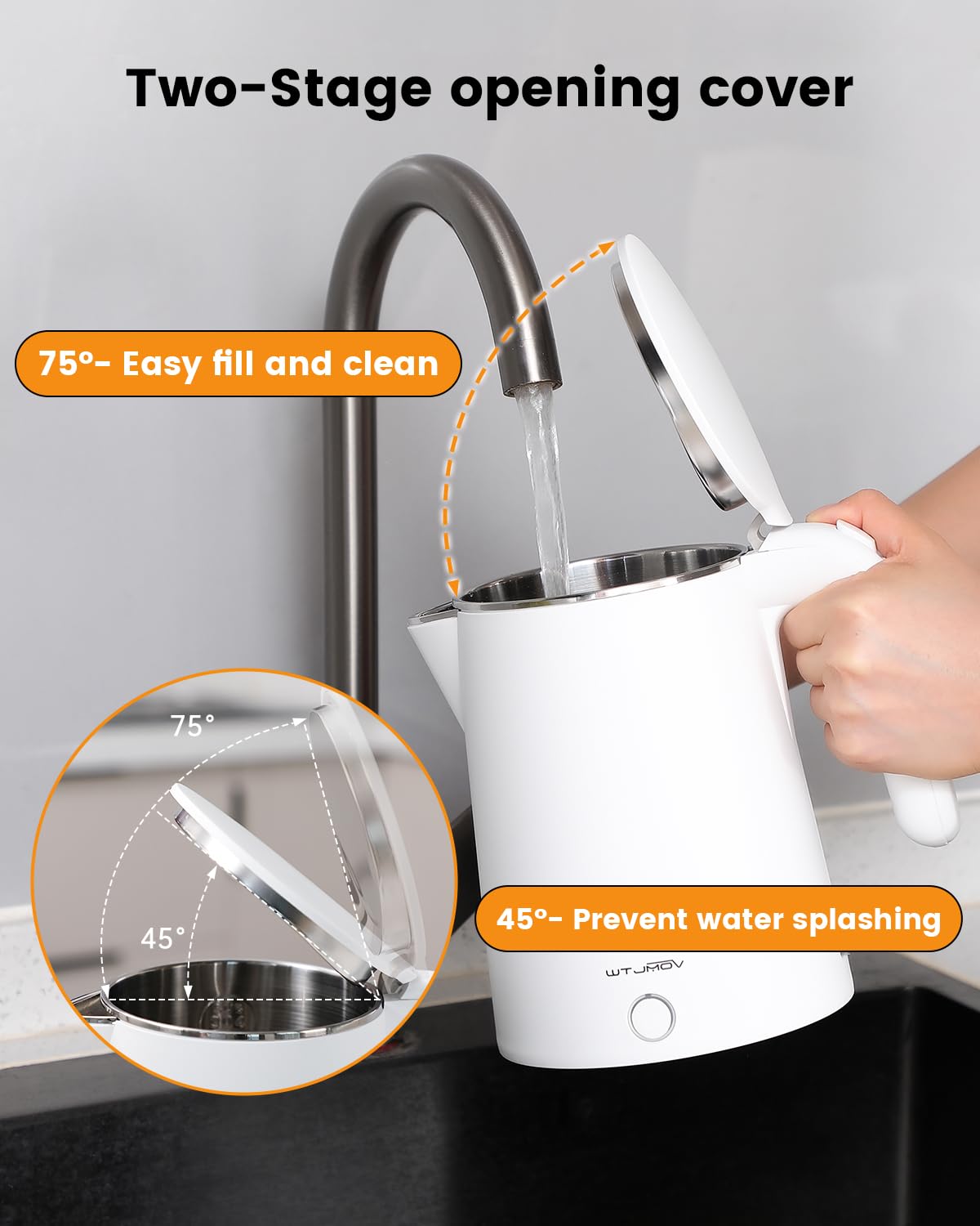 WTJMOV stainless steel inner lining supports durable, pure tasting water