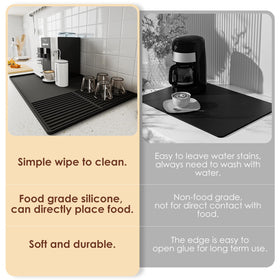 WUDIALIEN silicone mat is easy to wipe clean after use