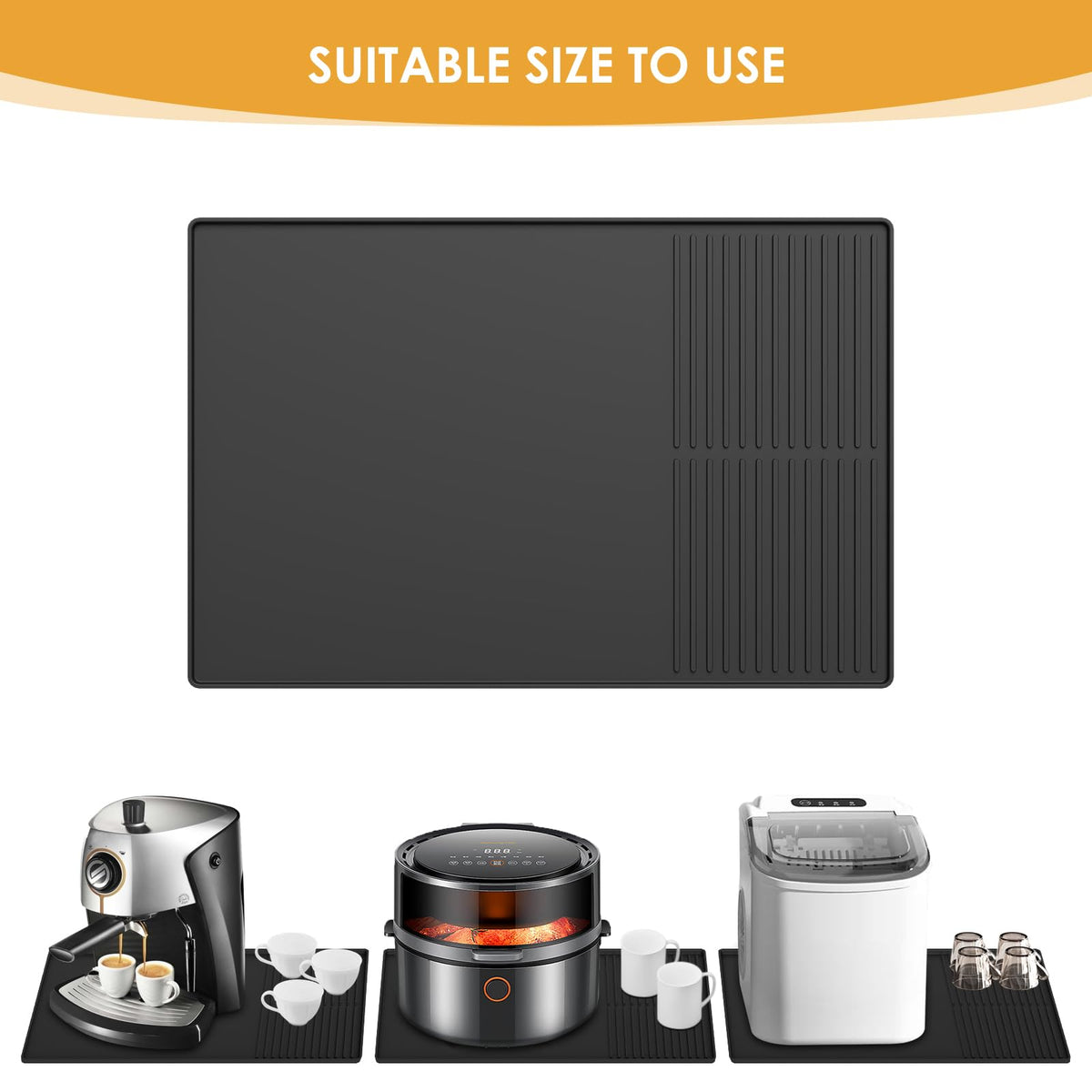 WUDIALIEN silicone mat suits multiple surfaces and roles in kitchen and bar