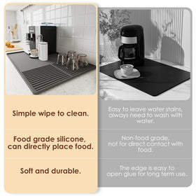 WUDIALIEN silicone mat dampens vibration for quieter coffee prep