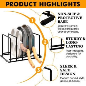 Slim footprint fits in drawers, cabinets, or on countertops.