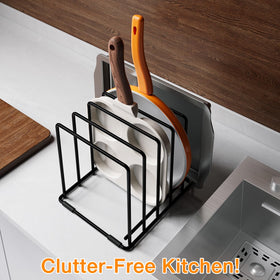 Rust-resistant finish ensures long-lasting kitchen organization.