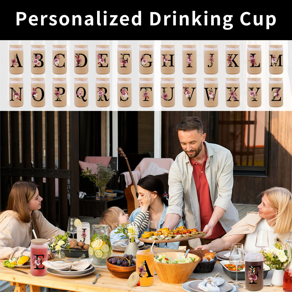 Wulcea frosted design glass cup adds chic texture to any beverage.