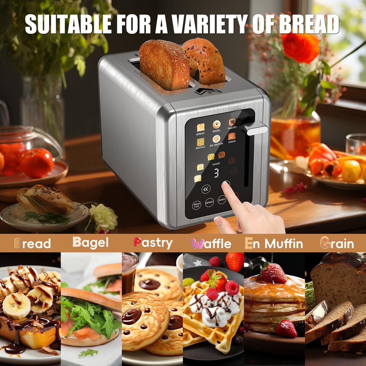 WUNLY bagel mode toast one side while keeping the other warm