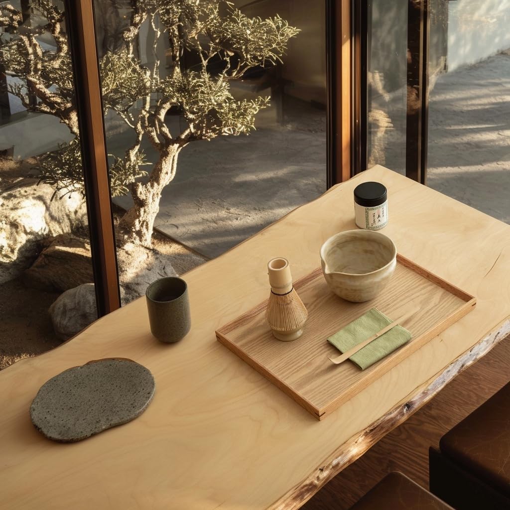 WUSEI bamboo chasen whisk for rich foam in traditional matcha.