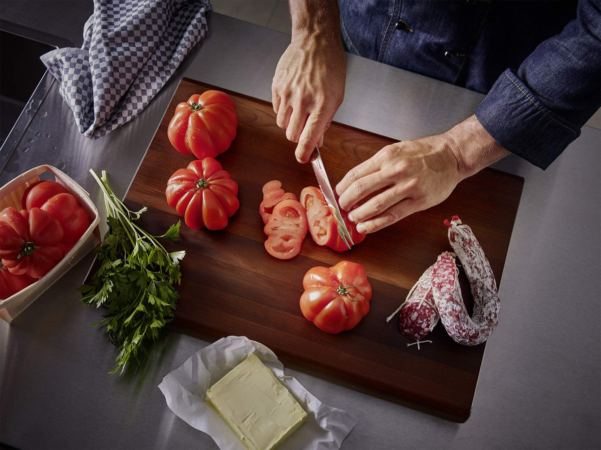 Wüsthof Classic 6-inch knife PEtec edge detail for sharper performance.