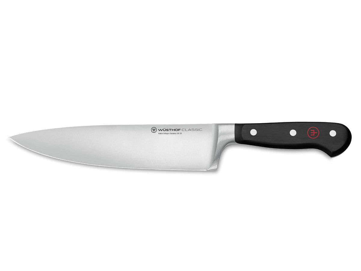 Wüsthof Classic 8-inch chef knife blade designed for precise slicing.