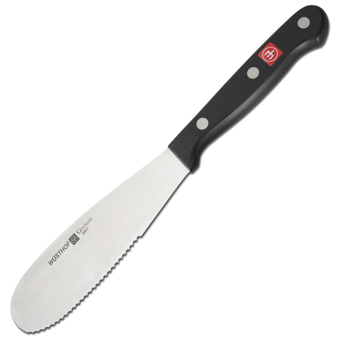WÜSTHOF Gourmet 5-inch spreader durable handle and corrosion resistance.