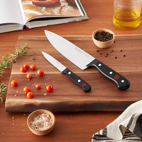 Wüsthof Gourmet cooks knife 8-inch, versatile chopping and mincing with durable high-carbon stainless steel.