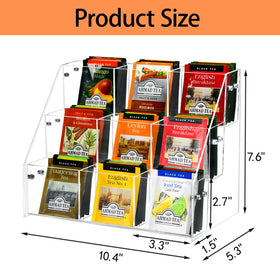 Wuudy tea packet storage cubes allow inventory at a glance.