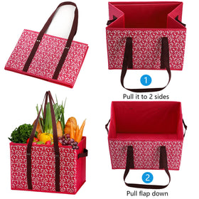 WUWEOT reinforced handles provide comfortable carrying and long-term durability