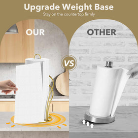 Dimensions of the Wuwrll towel and napkin holders shown side by side on a light surface.