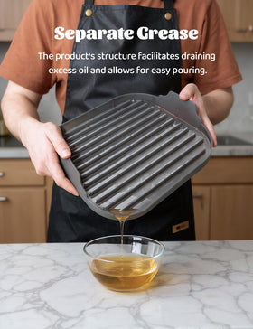 WUYIHUACHEN bacon tray absorbent paper friendly design captures excess oil during use