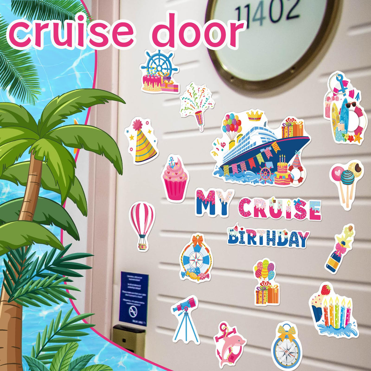 Wxiben cake magnet for doors, festive focal point that boosts party atmosphere.